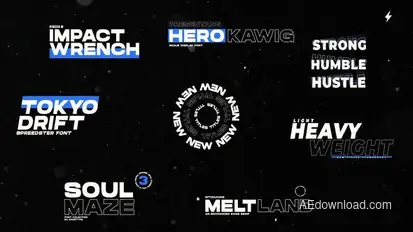 Kinetic Typography | After Effects Titles template preview