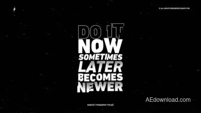 Kinetic Typography || After Effects Titles template preview