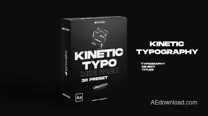 Kinetic Typography Mini Pack Titles template preview