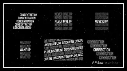 Kinetic Typography Text Titles 2.0 | After Effects Titles template preview