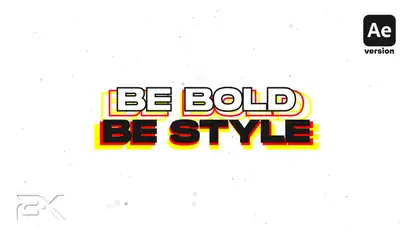 Kinetic Typography Titles Titles template preview