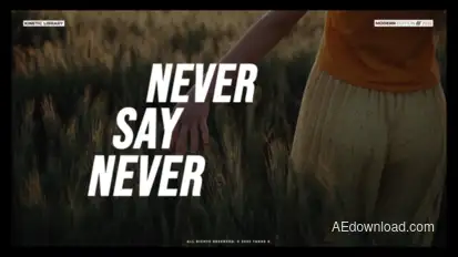 Kinetic Titles | After Effects Titles template preview