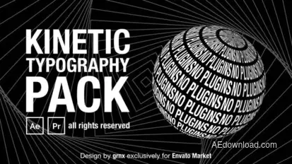 Kinetic Typography Titles Titles template preview