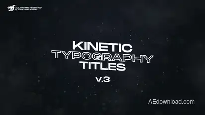 Kinetic Typography Titles (V.3) / AE Titles template preview