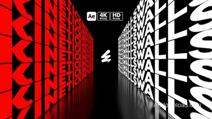 Kinetic Walls Pack 1 Titles template preview