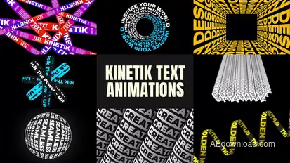 Kinetik Text Animations Pack Openers template preview