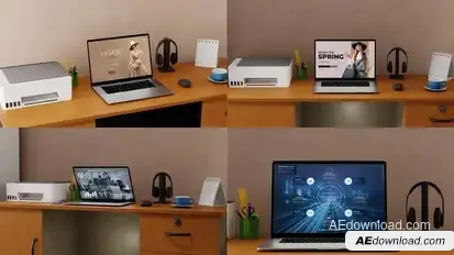 Laptop mockup Product Promo template preview