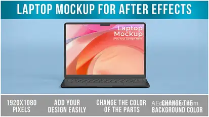 Laptop Mockup After Effects Product Promo template preview