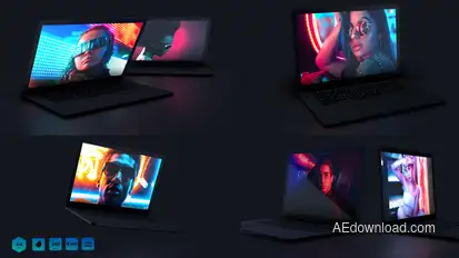 Laptop Mockup // Website Presentation Product Promo template preview