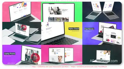 Laptop Promo Mockup Project Product Promo template preview