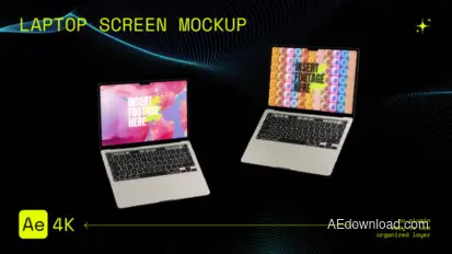 Laptop Screen Mockup broadcast-packages template preview