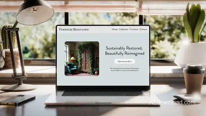 Laptop Screen Modular Mockup – 5 Animated Scenes with Drag & Drop | After Effects Elements template preview