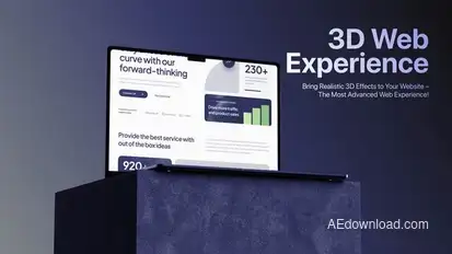 Laptop Website Promo broadcast-packages template preview