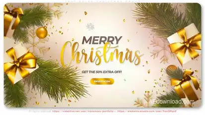 Last Sales Christmas Promo Product Promo template preview
