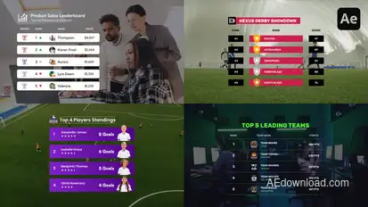 Leaderboard, Scoreboard, Ranking Table Infographics template preview