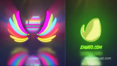 LED Lights Wings Logo Stings template preview