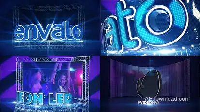 LED Neon Screen Openers template preview