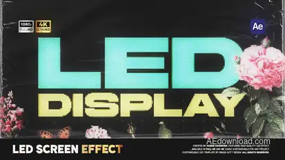 LED Screen Effect Elements template preview
