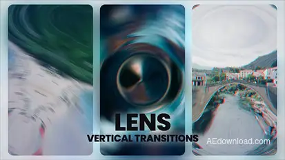 Lens Vertical Transitions Elements template preview