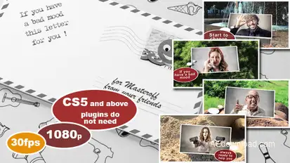 Letter For You Video Displays template preview