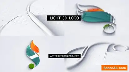 Light 3D Logo Logo Stings template preview