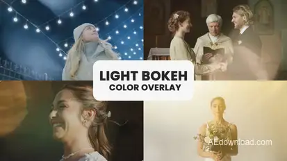 Light Bokeh Color Overlays Elements template preview