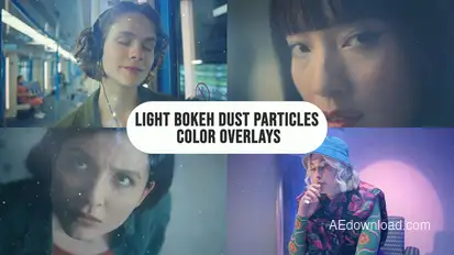 light Bokeh Dust Particles Color Overlays Elements template preview