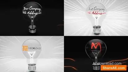 Light Bulb Logo Reveal Bundle Logo Stings template preview