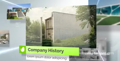 Light Corporate Slideshow Video Displays template preview