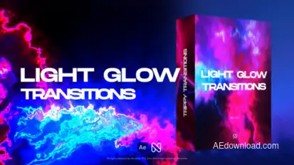 Light Glow Transitions Elements template preview