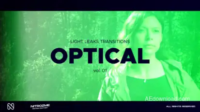 Light Leaks Optic Transitions Vol. 01 Elements template preview