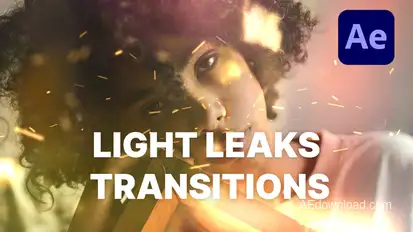 Light Leaks Transitions | After Effects Elements template preview