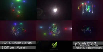 Light Particle Logo Logo Stings template preview