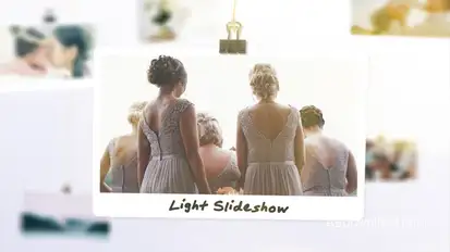 Light Photo Slideshow Openers template preview