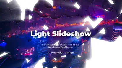 Light Slideshow Video Displays template preview