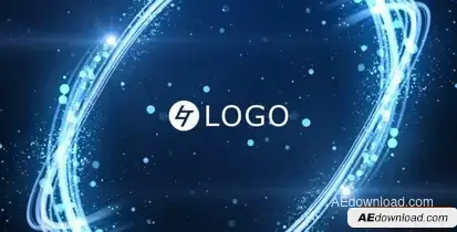 Light Streak Particles Logo Logo Stings template preview