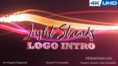 Light Streaks Logo Intro Logo Stings template preview