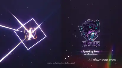 Light Streaks Logo Reveals Logo Stings template preview