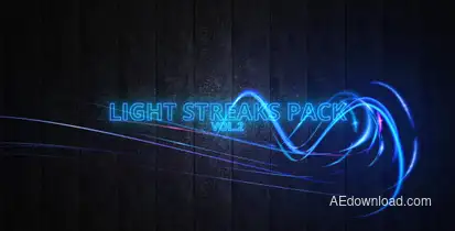 Light Streaks pack vol.2 Elements template preview