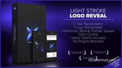 Light Stroke Logo Reveal Logo Stings template preview