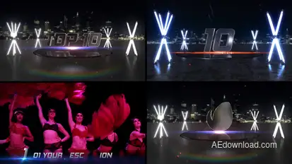 Light Top 10 Elements template preview