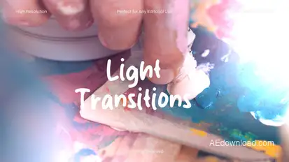 Light Transitions Pack for After Effects Elements template preview