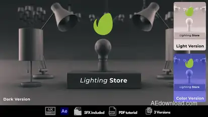 Lighting Store Logo Stings template preview
