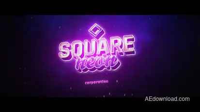 Lightning Neon Logo Logo Stings template preview