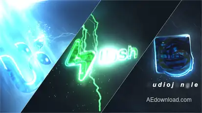 Lightning Storm Logo Intro Logo Stings template preview