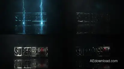 Lightning Strike Logo Logo Stings template preview