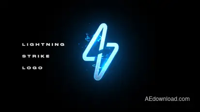 Lightning Strike Logo Logo Stings template preview
