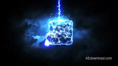 Lightning Strike Reveal Logo Stings template preview