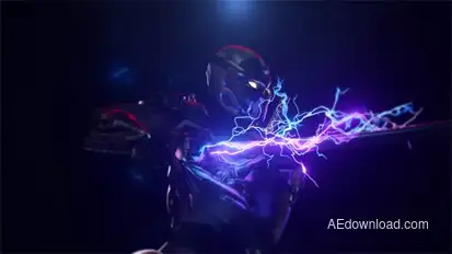 Lightning Sword Logo Reveal Logo Stings template preview