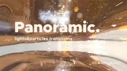 Lights & Particles Panoramic Transitions Vol. 01 Elements template preview